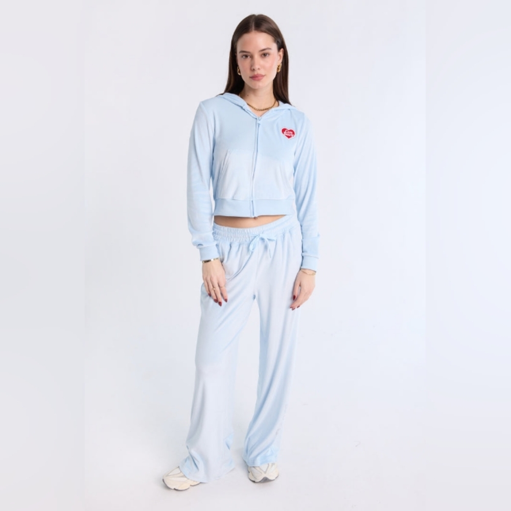Care Bears Rhinestones Velour Hoodie Sweatpants L